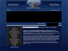 Tablet Screenshot of integrated-machinery.com